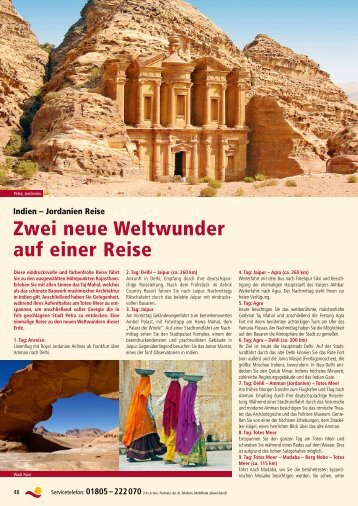 Zwei neue Weltwunder auf einer Reise