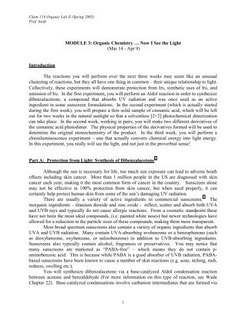 Enzymatic Resolution Experiment (CHEM 117: Weeks 6 and 7)