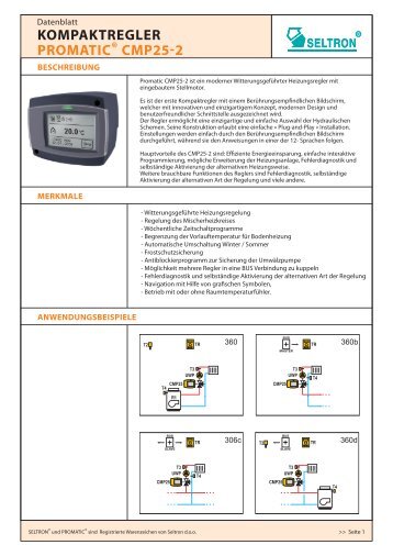 regulator ogrevanja promixÂ® amc05, amc10, amc15 kompaktregler ...