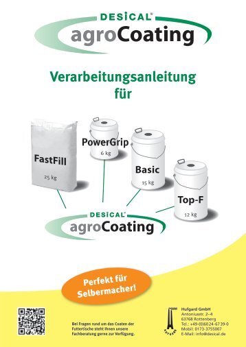 Verarbeitungshinweise Agrocoating