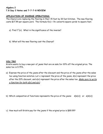 Algebra 2 Chapter 7 REVIEW