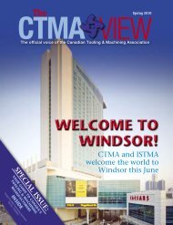 windsor! - CTMA: The Canadian Tooling and Machining Association
