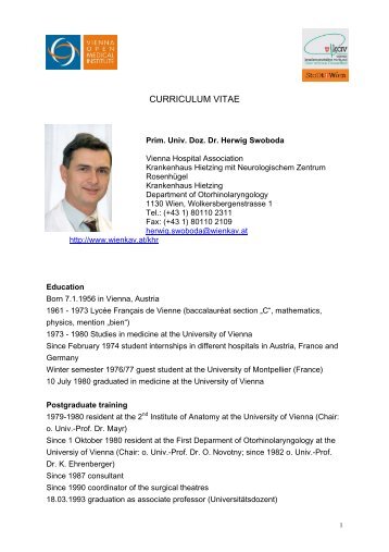 CURRICULUM VITAE - Vienna OMI