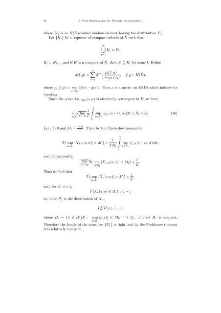 a limit theorem for the hurwitz zeta-function in the space of analytic ...