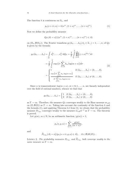 a limit theorem for the hurwitz zeta-function in the space of analytic ...