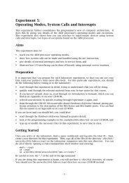 Experiment 5 - Operating Modes, System Calls and Interrupts