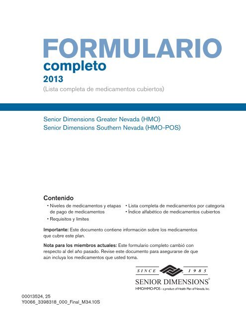 FORMULARIO - Senior Dimensions