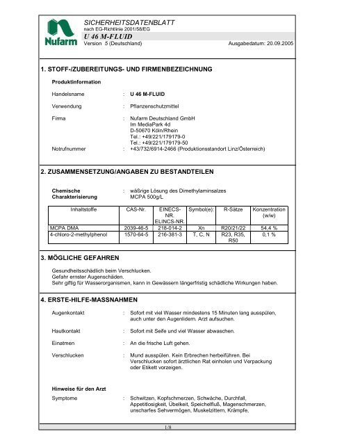 U46M Fluid - Getreide AG