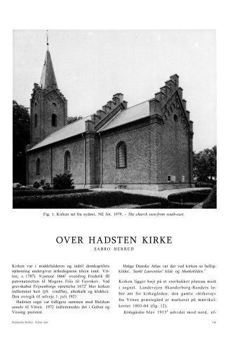 OVER HADSTEN KIRKE