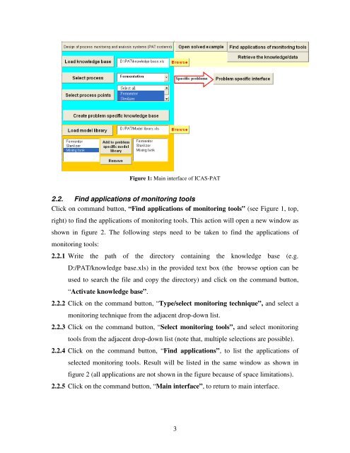 ICAS-PAT manual for Design of process monitoring and ... - CAPEC