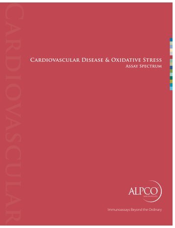 Cardiovascular Disease & Oxidative Stress - ALPCO Diagnostics