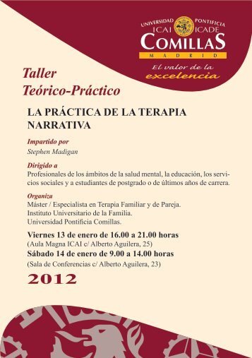 Info Taller Practica terapia narrativa - UPCO - Universidad Pontificia ...