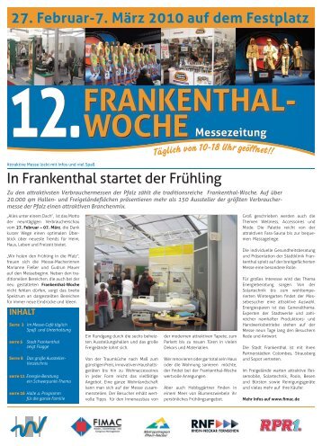 12.FRANKENTHAL- WOCHE - FIMAC Messe GmbH