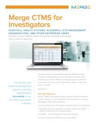 Merge CTMS for Investigators