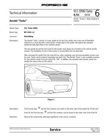 Technical Information 911 (996) Turbo Service - Bethnrayndogs.com