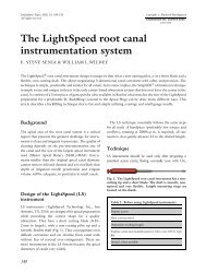 The LightSpeed root canal instrumentation system - Wiley Online ...