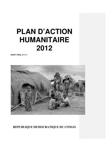 PLAN D'ACTION HUMANITAIRE 2012 - Food Security Clusters