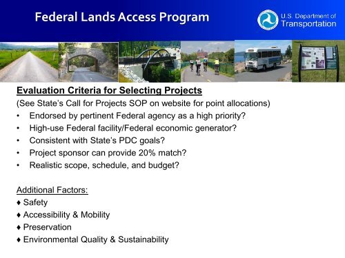 Eastern Federal Lands Highway Division - U.S. Department of ...