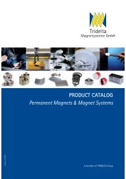 Product catalogue magnet systems 2011 - Tridelta Dortmund GmbH