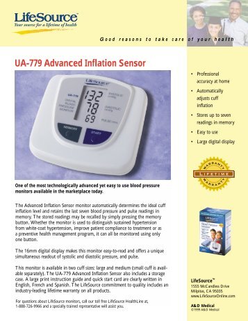 UA-779 Advanced Inflation Sensor - QuickMedical