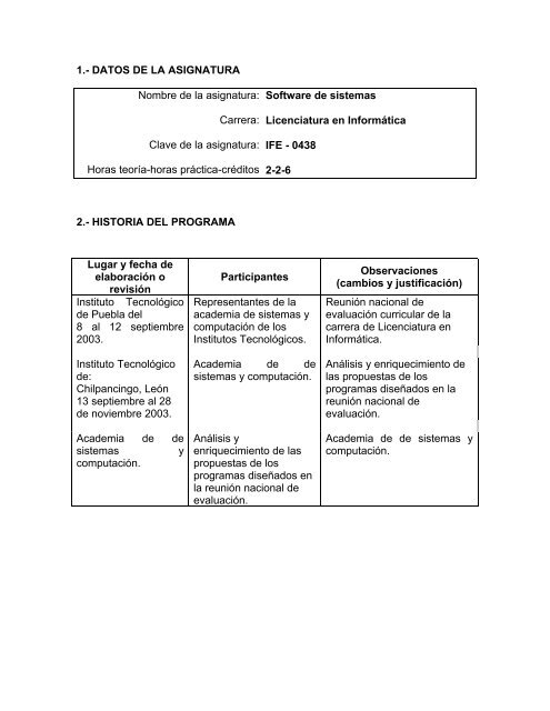 Software de Sistemas_LI.pdf - Instituto TecnolÃ³gico de Aguascalientes