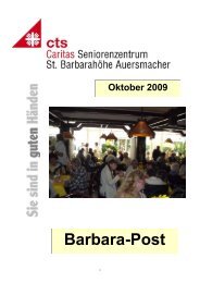 HZ St.B. Oktober 09 - Caritas Seniorenzentrum St. BarbarahÃ¶he