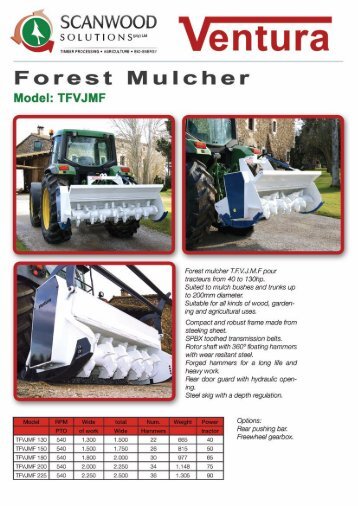 Ventura Forest Mulcher - Scanwood