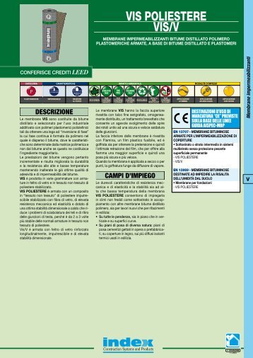 VIS POLIESTERE VIS/V - Index S.p.A.