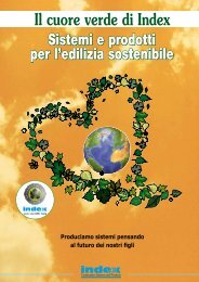Sistemi e prodotti per l'edilizia sostenibile - Index S.p.A.