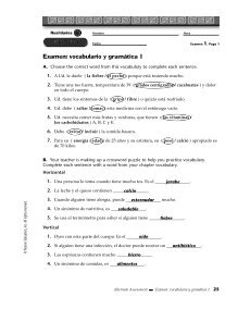 Examen Vocabulario Y Grama Tica 1