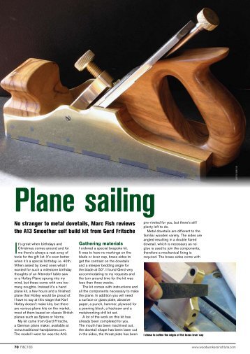 Making dovetail infill plane issue 183 - Marc Fish