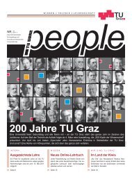 TU Graz people 1/2011 - Graz University of Technology