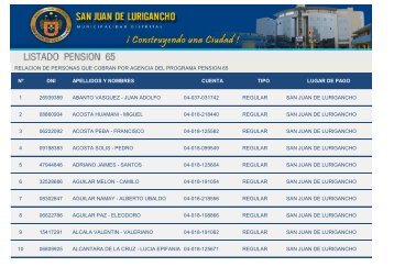 Beneficiarios cobrarÃ¡n en las Agencias del Banco de la NaciÃ³n a ...