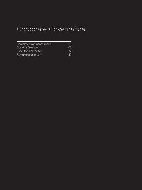 Corporate governance report 2012 - Nobel Biocare Corporate