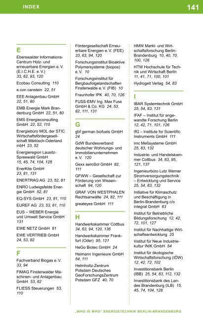 WHO IS WHO DER ENERGIETECHNIK - Cluster Energietechnik