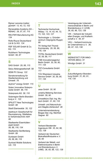 WHO IS WHO DER ENERGIETECHNIK - Cluster Energietechnik