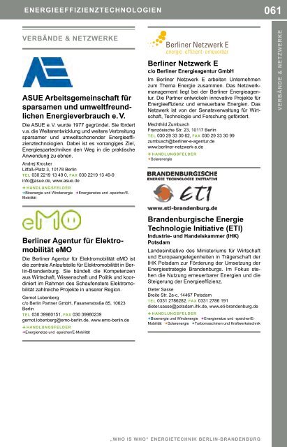 WHO IS WHO DER ENERGIETECHNIK - Cluster Energietechnik