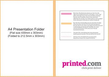 A4 Presentation Folder