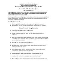 St. Luke's United Methodist Church Small Group Discussion Guide ...