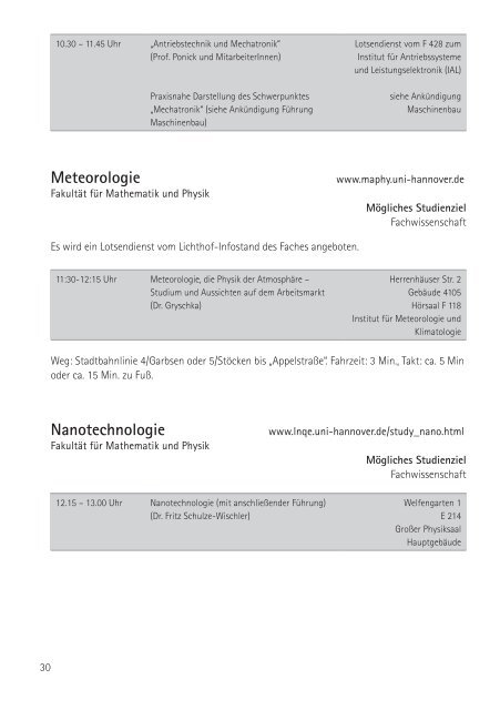 Hit-BroschÃ¼re 2013 als PFD - Zentrale Studienberatung der Leibniz ...
