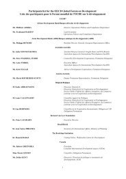List of Participants - Organisation for Economic Co-operation and ...