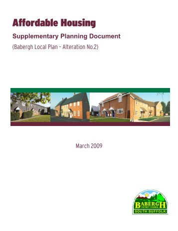 for Affordable Housing - Mid Suffolk District Council