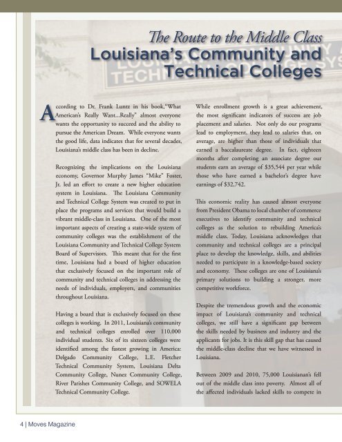 Better Policy - Louisiana Community and Technical College System