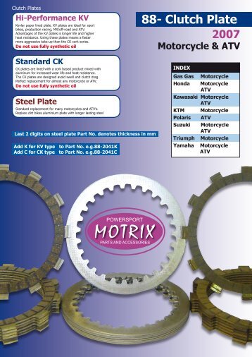88- Clutch Plate - Startline