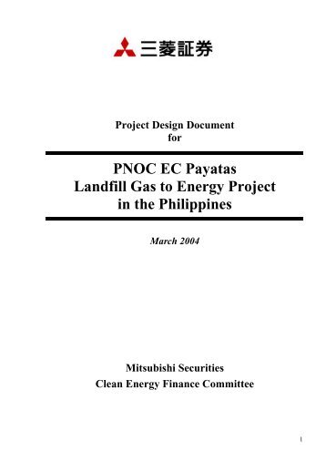 Payatas Landfill Gas to Energy Project - Global Environment Centre ...