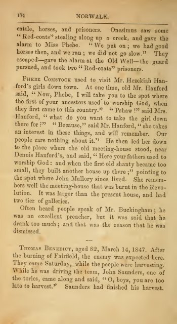 The ancient historical records of Norwalk, Conn ... - Hay genealogy