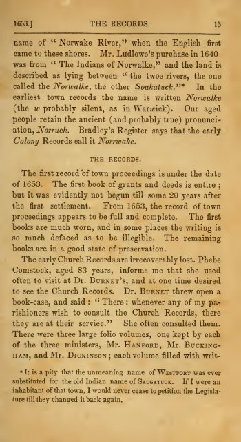 The ancient historical records of Norwalk, Conn ... - Hay genealogy