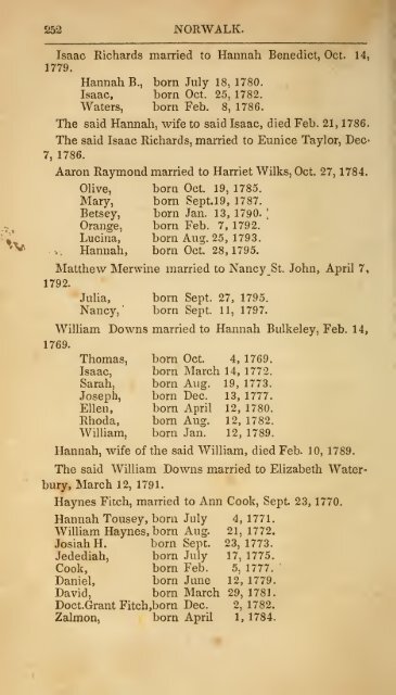 The ancient historical records of Norwalk, Conn ... - Hay genealogy