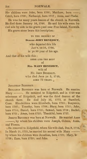 The ancient historical records of Norwalk, Conn ... - Hay genealogy