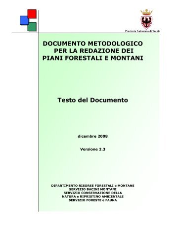 Scarica il documento in formato pdf - Provincia autonoma di Trento